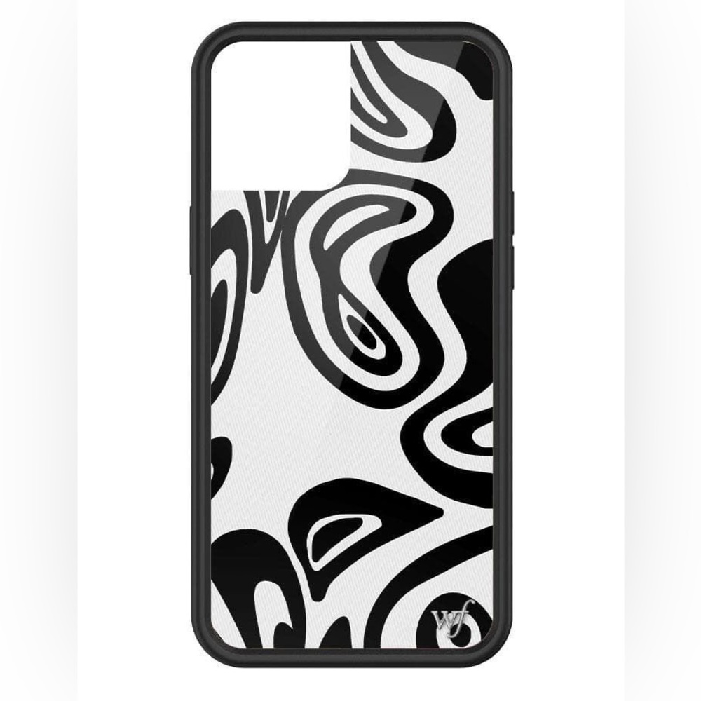 Wildflower Jaded London Monochrome Swirl iPhone 13 Pro Max Case